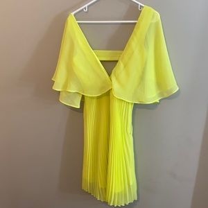 ASOS neon green dress